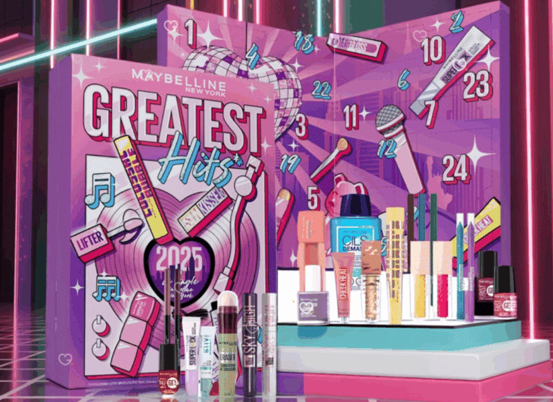 Maybelline Calendrier de l'Avent 2025 : Le cadeau parfait pour les fêtes !